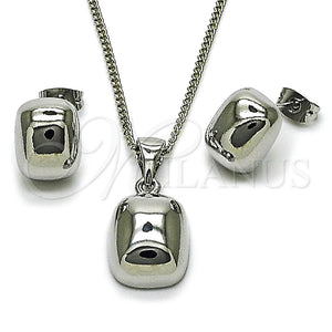 White Gold Filled Ring — Earring and Pendant Adult Set Polished 10. — main product view — SKU 165165 | Oro Laminado Blanco anillo — Earring and Pendant Adult Set pulido 10. — SKU 165165