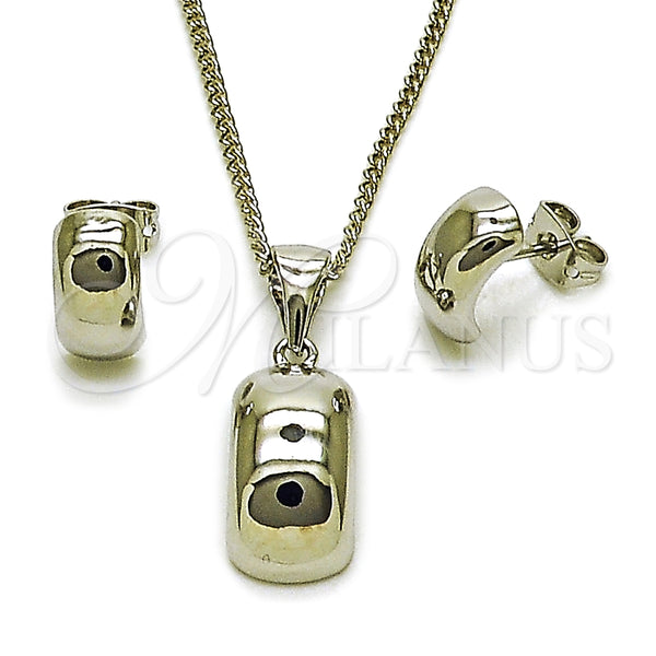 White Gold Filled Ring — Earring and Pendant Adult Set Polished 10. — main product view — SKU 165171 | Oro Laminado Blanco anillo — Earring and Pendant Adult Set pulido 10. — SKU 165171
