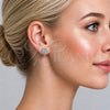 Rhodium Gold Filled Stud Earring, with White Cubic Zirconia, Polished, Rhodium Finish, 02.342.0013.1