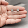 Rhodium Gold Filled Stud Earring, with White Cubic Zirconia, Polished, Rhodium Finish, 02.342.0013.1