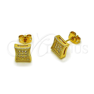 Gold Filled Ring — Stud Earring with White Micro Pave Polished 02. — main product view — SKU 165196 | Oro Laminado anillo — Stud Earring with blanco Micro Pave pulido 02. — SKU 165196