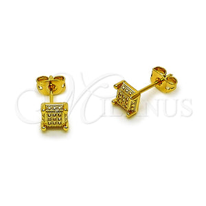 Gold Filled Ring — Stud Earring with White Micro Pave Polished 02. — main product view — SKU 165197 | Oro Laminado anillo — Stud Earring with blanco Micro Pave pulido 02. — SKU 165197