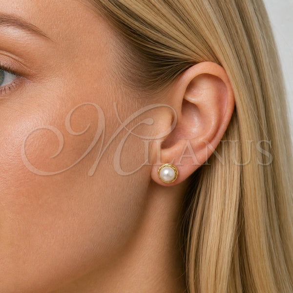 Gold Filled Ring — Stud Earring Ball and Love Knot Design with — alternate product view — SKU 165199 | Oro Laminado anillo — Stud Earring Ball and Love Knot diseño with — SKU 165199