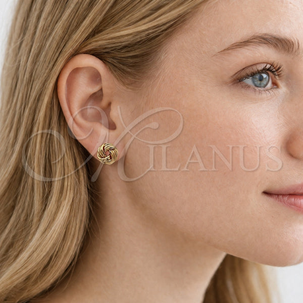 Gold Filled Ring — Stud Earring Love Knot Design Polished 02. — alternate product view — SKU 165204 | Oro Laminado anillo — Stud Earring Love Knot diseño pulido 02. — SKU 165204