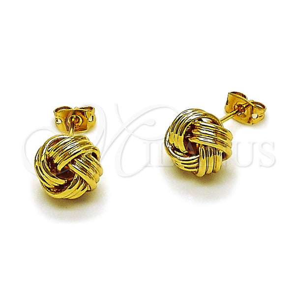 Gold Filled Ring — Stud Earring Love Knot Design Polished 02. — main product view — SKU 165204 | Oro Laminado anillo — Stud Earring Love Knot diseño pulido 02. — SKU 165204