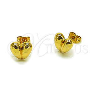 Gold Filled Ring — Stud Earring Heart Design Polished 02. — main product view — SKU 165207 | Oro Laminado anillo — Stud Earring corazón diseño pulido 02. — SKU 165207