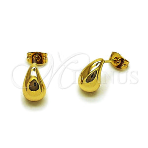 Gold Filled Ring — Stud Earring Teardrop Design Polished 02. — main product view — SKU 165208 | Oro Laminado anillo — Stud Earring Teardrop diseño pulido 02. — SKU 165208