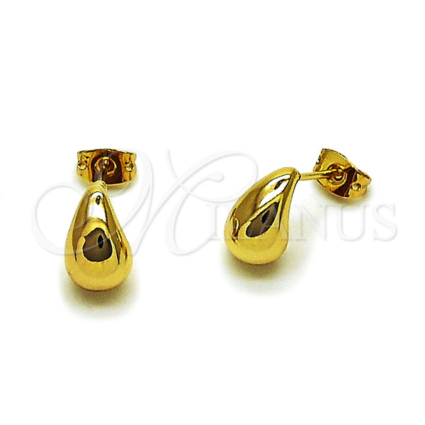 Gold Filled Ring — Stud Earring Teardrop Design Polished 02. — main product view — SKU 165208 | Oro Laminado anillo — Stud Earring Teardrop diseño pulido 02. — SKU 165208