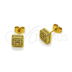 Gold Filled Ring — Stud Earring with White Cubic Zirconia Polished 02. — main product view — SKU 165210 | Oro Laminado anillo — Stud Earring with blanco Cubic Zirconia pulido 02. — SKU 165210