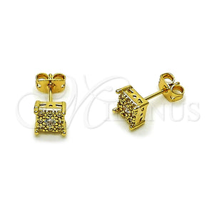 Gold Filled Ring — Stud Earring with White Cubic Zirconia Polished 02. — main product view — SKU 165211 | Oro Laminado anillo — Stud Earring with blanco Cubic Zirconia pulido 02. — SKU 165211