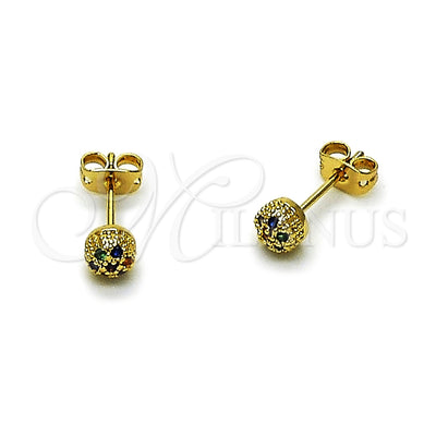 Gold-Filled Ball Earrings 02.342.0392 — main product image — SKU 165218 | Aretes de Oro Laminado 02.342.0392 — imagen principal del producto — SKU 165218