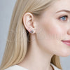 Rhodium Gold Filled Stud Earring, Ball Design, with Multicolor Micro Pave, Polished, Rhodium Finish, 02.342.0392.1