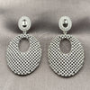 Rhodium Gold Filled Dangle Earring, with White Cubic Zirconia, Polished, Rhodium Finish, 02.436.0057.1