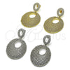 Rhodium Gold Filled Dangle Earring, with White Cubic Zirconia, Polished, Rhodium Finish, 02.436.0057.1