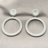 Rhodium Gold Filled Dangle Earring, with White Micro Pave, Polished, Rhodium Finish, 02.436.0058.1