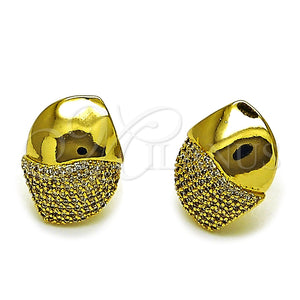 Gold Filled Ring — Stud Earring with White Micro Pave Polished 02. — main product view — SKU 165277 | Oro Laminado anillo — Stud Earring with blanco Micro Pave pulido 02. — SKU 165277
