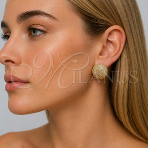 Gold Filled Ring — Stud Earring with White Micro Pave Polished 02. — main product view — SKU 165284 | Oro Laminado anillo — Stud Earring with blanco Micro Pave pulido 02. — SKU 165284