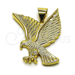 Gold Filled Pendant — Fancy Pendant Eagle Design Diamond Cutting 05. — main product view — SKU 165291 | Oro Laminado dije — elegante Pendant Eagle diseño Diamond Cutting 05. — SKU 165291