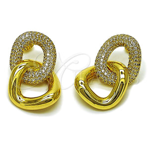 Gold Filled Ring — Stud Earring with White Cubic Zirconia Polished 02. — main product view — SKU 165295 | Oro Laminado anillo — Stud Earring with blanco Cubic Zirconia pulido 02. — SKU 165295