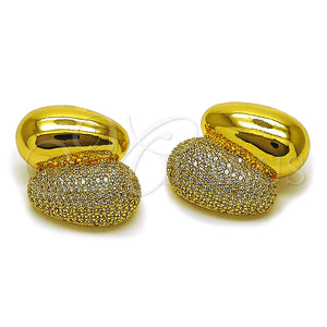 Gold Filled Ring — Stud Earring Teardrop Design with White Cubic Zirconia — main product view — SKU 165308 | Oro Laminado anillo — Stud Earring Teardrop diseño with blanco Cubic Zirconia — SKU 165308