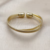 Oro Laminado Individual Bangle, Gold Filled Style Diamond Cutting Finish, Golden Finish, 07.213.0027 (Thickness, Size 1 (1.50 Diameter))