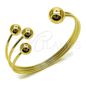 Gold Filled Jewelry — Individual Bangle Ball Design Polished 07. Thickness One — main product view — SKU 165316 | Oro Laminado joyería — Individual Bangle Ball diseño pulido 07. Thickness One — SKU 165316