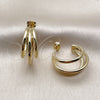Oro Laminado Small Hoop, Gold Filled Style Polished, Golden Finish, 02.213.0944.23