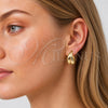 Oro Laminado Small Hoop, Gold Filled Style Twist Design, Polished, Golden Finish, 02.213.0946.20
