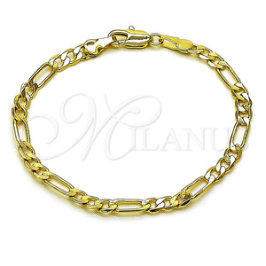 Gold Filled Bracelet — Basic Bracelet Figaro Design Polished 5. Thickness 6 — main product view — SKU 165331 | Oro Laminado brazalete — básico Bracelet Figaro diseño pulido 5. Thickness 6 — SKU 165331