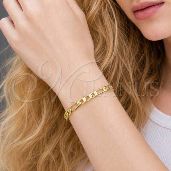 Gold Filled Bracelet — Basic Bracelet Figaro Design Polished 5. Thickness 6 — alternate product view — SKU 165332 | Oro Laminado brazalete — básico Bracelet Figaro diseño pulido 5. Thickness 6 — SKU 165332