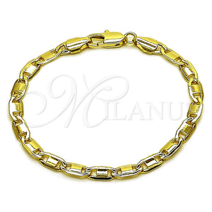 Gold Filled Bracelet — Basic Bracelet Mariner Design Polished 04. 04 MM — main product view — SKU 165335 | Oro Laminado brazalete — básico Bracelet Mariner diseño pulido 04. 04 MM — SKU 165335