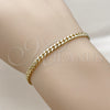 Oro Laminado Fancy Bracelet, Gold Filled Style Miami Cuban Design, Polished, Golden Finish, 04.213.0368.06 (Thickness, 6 Inches Length)