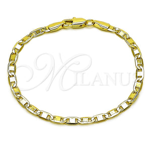 Gold Filled Bracelet — Basic Bracelet Mariner Design Polished 04. 03 MM — main product view — SKU 165338 | Oro Laminado brazalete — básico Bracelet Mariner diseño pulido 04. 03 MM — SKU 165338