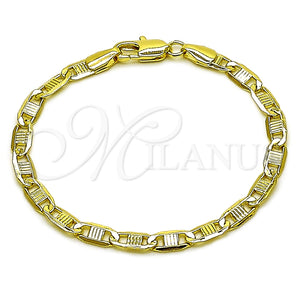 Gold Filled Bracelet — Basic Bracelet Mariner Design Diamond Cutting 5. 04 — main product view — SKU 165339 | Oro Laminado brazalete — básico Bracelet Mariner diseño Diamond Cutting 5. 04 — SKU 165339