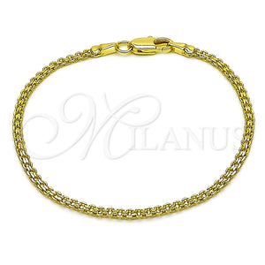 Gold Filled Bracelet — Basic Bracelet Bismark Design Diamond Cutting 04. Thickness — main product view — SKU 165342 | Oro Laminado brazalete — básico Bracelet Bismark diseño Diamond Cutting 04. Thickness — SKU 165342
