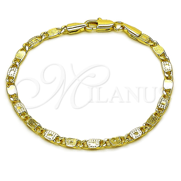 Gold Filled Bracelet — Basic Bracelet Mariner Design Polished 04. 03 MM — main product view — SKU 165344 | Oro Laminado brazalete — básico Bracelet Mariner diseño pulido 04. 03 MM — SKU 165344