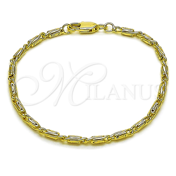 Gold Filled Bracelet — Basic Bracelet Paperclip Design Polished 04. Thickness 6 — main product view — SKU 165346 | Oro Laminado brazalete — básico Bracelet Paperclip diseño pulido 04. Thickness 6 — SKU 165346