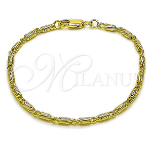 Gold Filled Bracelet — Basic Bracelet Paperclip Design Polished 04. Thickness 6 — main product view — SKU 165346 | Oro Laminado brazalete — básico Bracelet Paperclip diseño pulido 04. Thickness 6 — SKU 165346
