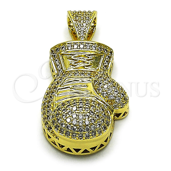 Gold Filled Pendant — Fancy Pendant with White Cubic Zirconia Polished 05. — main product view — SKU 165362 | Oro Laminado dije — elegante Pendant with blanco Cubic Zirconia pulido 05. — SKU 165362