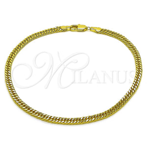 Gold Filled Anklet — Basic Anklet Diamond Cutting 03. 04 MM Thickness — main product view — SKU 165367 | Oro Laminado tobillera — básico Anklet Diamond Cutting 03. 04 MM Thickness — SKU 165367