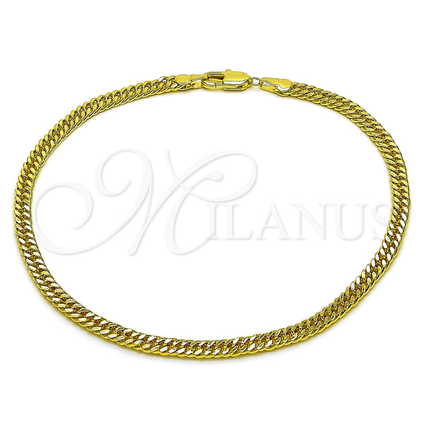 Gold Filled Anklet — Basic Anklet Diamond Cutting 03. 04 MM Thickness — main product view — SKU 165367 | Oro Laminado tobillera — básico Anklet Diamond Cutting 03. 04 MM Thickness — SKU 165367