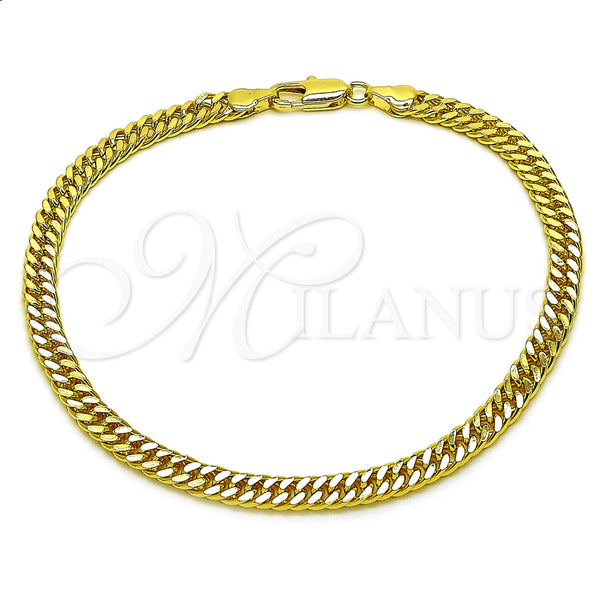 Gold Filled Anklet — Basic Anklet Diamond Cutting 03. Thickness 10 Inches — main product view — SKU 165368 | Oro Laminado tobillera — básico Anklet Diamond Cutting 03. Thickness 10 Inches — SKU 165368