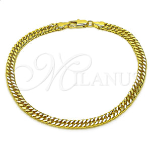 Gold Filled Anklet — Basic Anklet Diamond Cutting 03. Thickness 10 Inches — main product view — SKU 165368 | Oro Laminado tobillera — básico Anklet Diamond Cutting 03. Thickness 10 Inches — SKU 165368