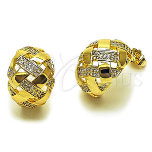 Gold Filled Ring — Stud Earring with White Cubic Zirconia Polished 02. — main product view — SKU 165387 | Oro Laminado anillo — Stud Earring with blanco Cubic Zirconia pulido 02. — SKU 165387