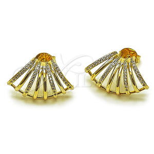Gold Filled Ring — Stud Earring with White Cubic Zirconia Polished 02. — main product view — SKU 165391 | Oro Laminado anillo — Stud Earring with blanco Cubic Zirconia pulido 02. — SKU 165391
