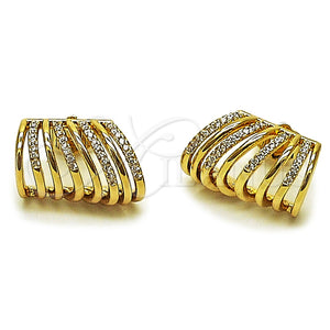 Gold Filled Ring — Stud Earring with White Micro Pave Polished 02. — main product view — SKU 165396 | Oro Laminado anillo — Stud Earring with blanco Micro Pave pulido 02. — SKU 165396