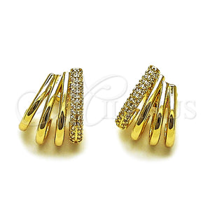 Gold Filled Ring — Stud Earring with White Micro Pave Polished 02. — main product view — SKU 165397 | Oro Laminado anillo — Stud Earring with blanco Micro Pave pulido 02. — SKU 165397