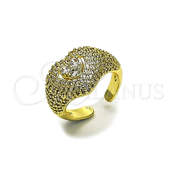 Gold Filled Ring — Multi Stone Ring Heart and Cluster Design with — main product view — SKU 165412 | Oro Laminado anillo — Multi Stone Ring corazón and Cluster diseño with — SKU 165412