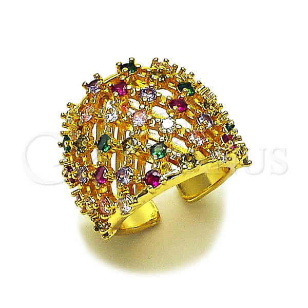 Gold Filled Ring — Multi Stone Ring with Multicolor Cubic Zirconia Polished — main product view — SKU 165414 | Oro Laminado anillo — Multi Stone Ring with Multicolor Cubic Zirconia pulido — SKU 165414