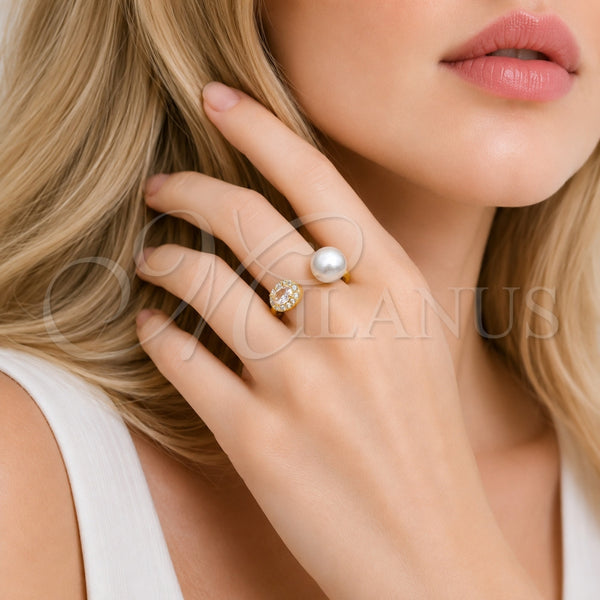 Gold Filled Ring — Multi Stone Ring Ball and Cluster Design with — alternate product view — SKU 165421 | Oro Laminado anillo — Multi Stone Ring Ball and Cluster diseño with — SKU 165421